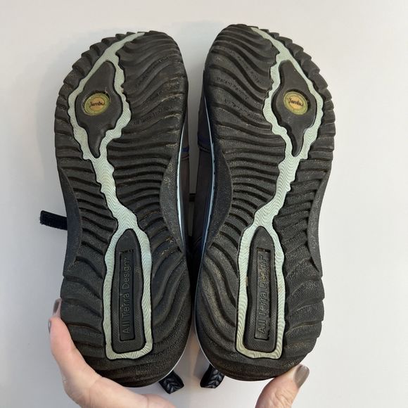 Jambu Sunkist Shoe Women's 8M Gray/Blue Flat Leather Upper Comfortable Rubber - Picture 6 of 6